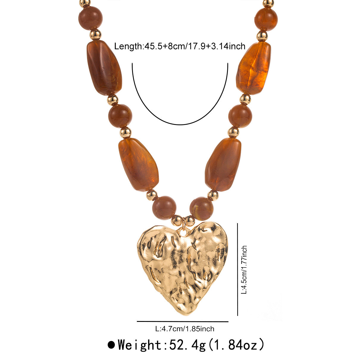 Wholesale irregular beaded clavicle chain retro style necklace