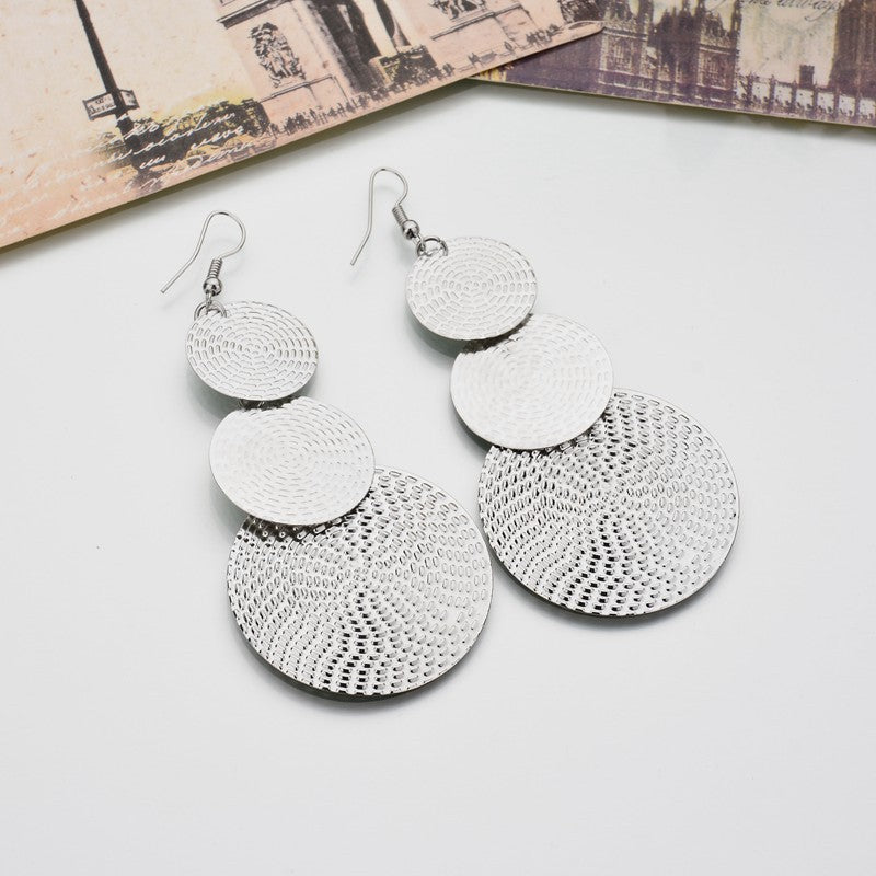 Wholesale Metal Electroplated U-Shape Spiral Earrings for Women,  Chic Everyday Wear Boutique Resale Jewelry Accessory