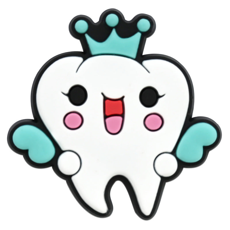 Wholesale Random 100pcs Protect Teeth Shoes Accessories Shoes Charms