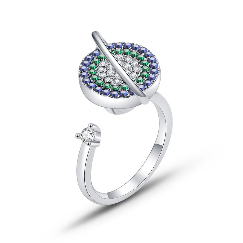 Wholesale Snowflake Zircon Open Ring ACC-RS-MiYi011