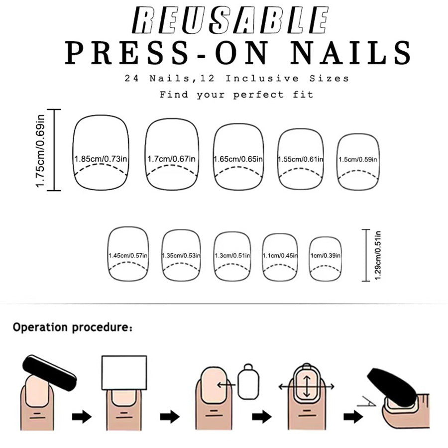 Wholesale 96 Pieces/4 boxes American Independence Day Glitter Powder Five-pointed Star Manicure Press-on Nails Kits Nail Stickers ACC-NS-GuaiXL032