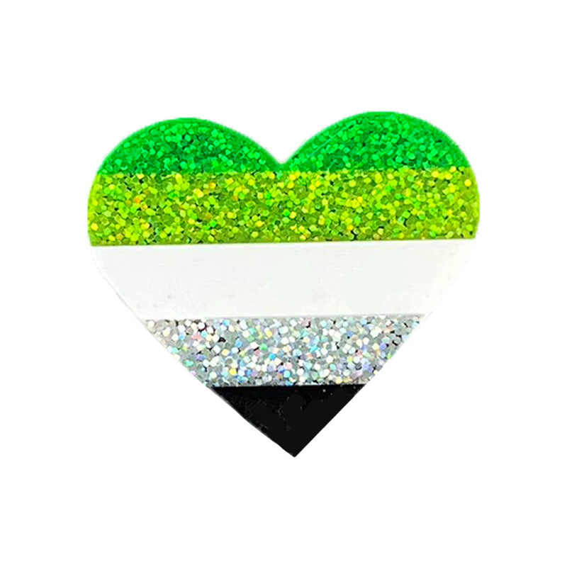 Wholesale  rainbow flag shiny love brooch