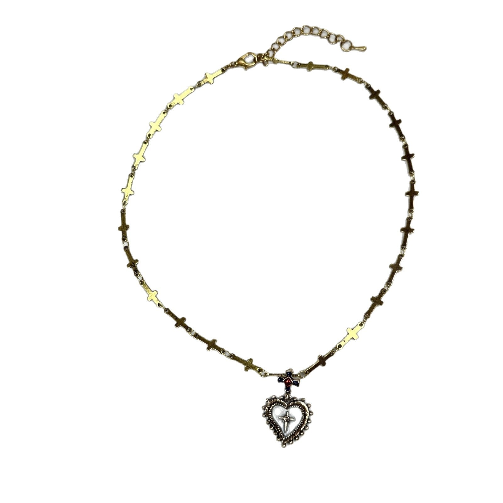 Wholesale Light luxury titanium steel necklace zircon clavicle chain