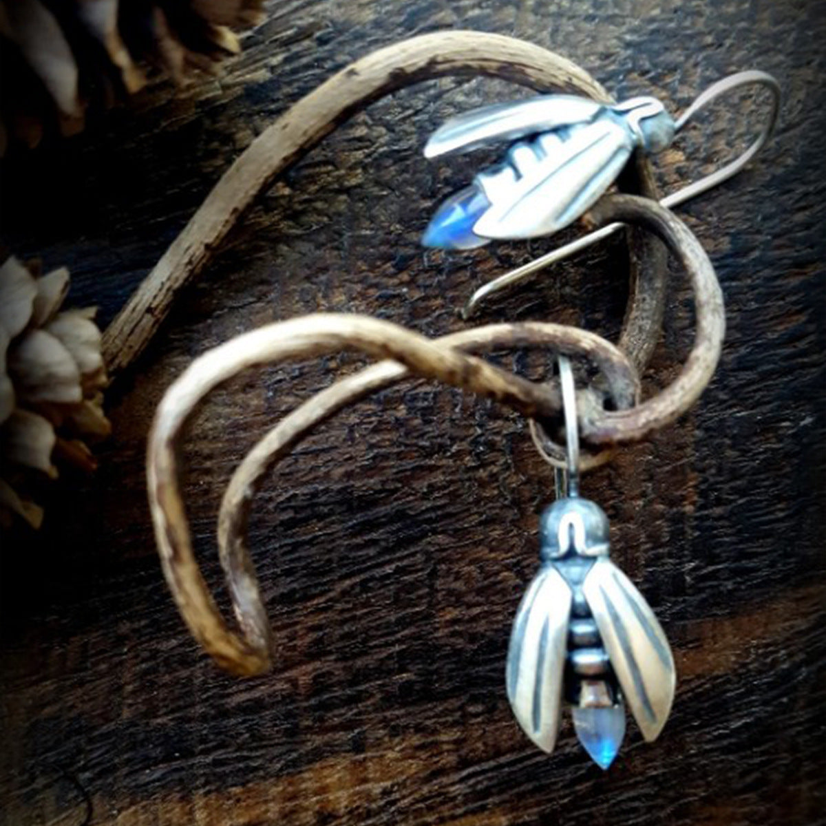 Wholesale  Firefly Moonstone ladies earrings