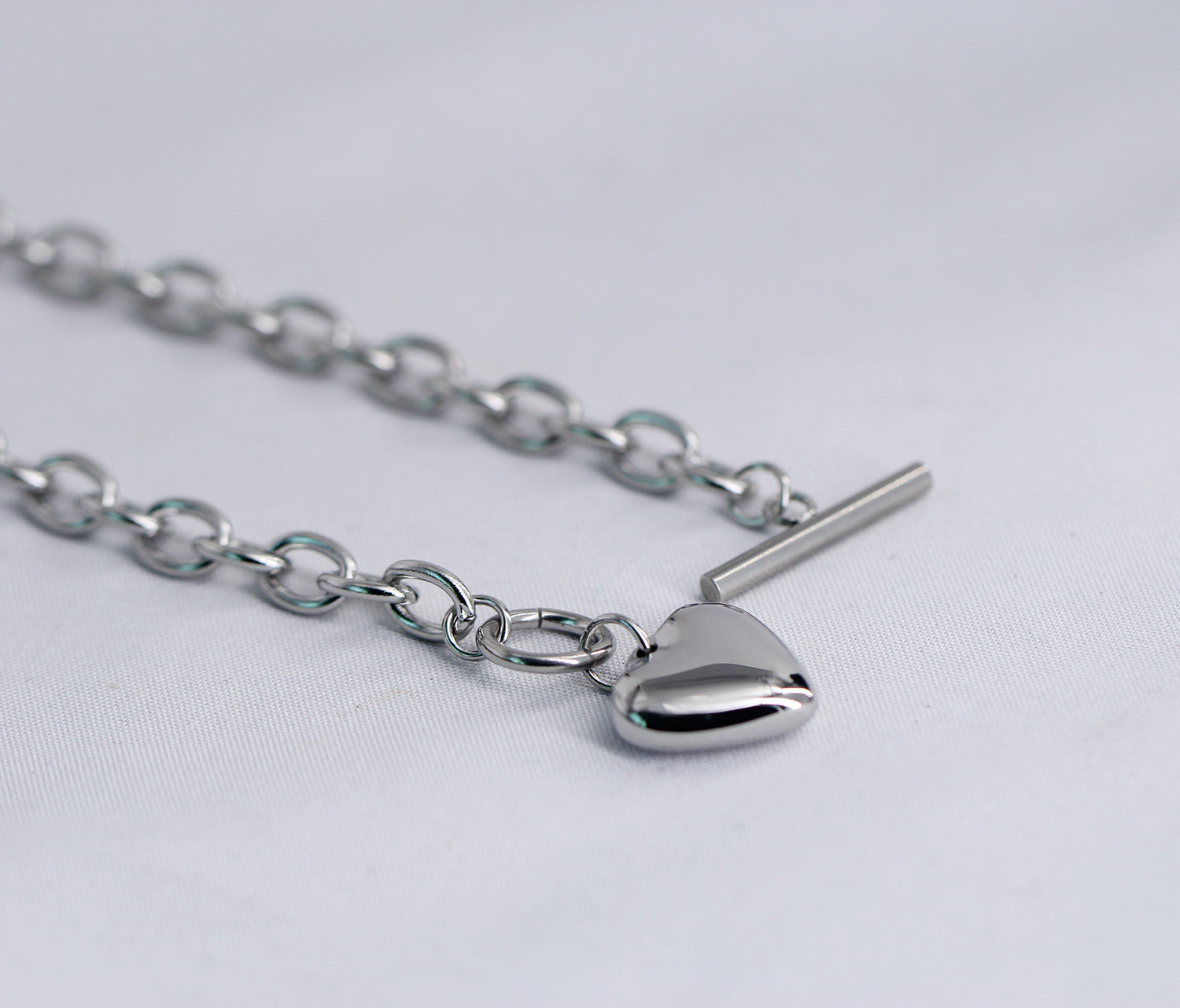 Wholesale  304 titanium steel love cross chain bracelet