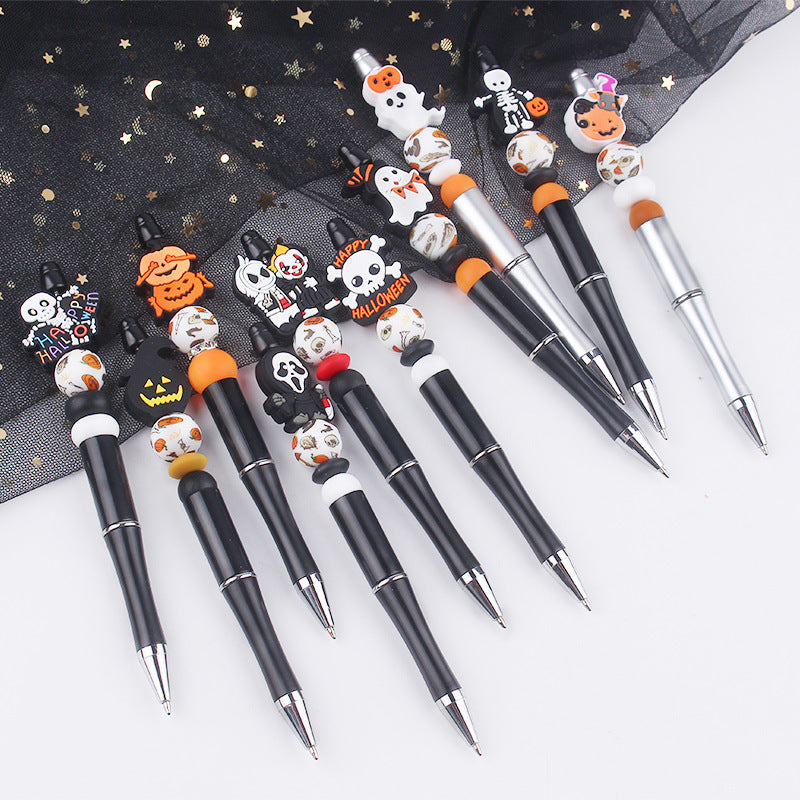 Wholesale Beaded Pen DIY Cartoon Christmas Silicone Beaded Pen