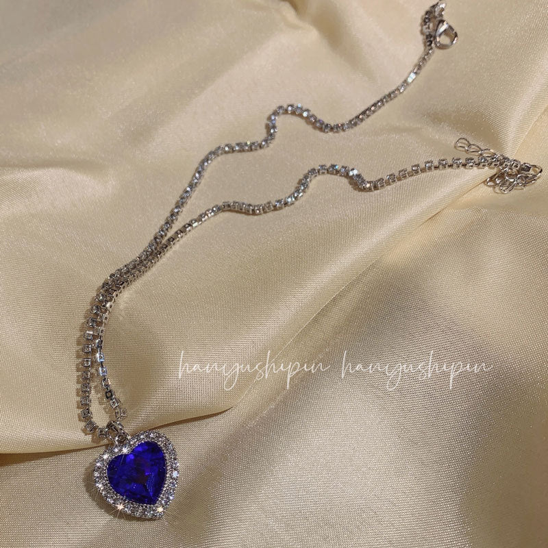 Wholesale  Heart of the Sea Necklace Diamond Love Pendant Necklaces