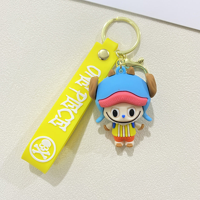 Wholesale cute car backpack silicone 3D Keychains ACCVIP