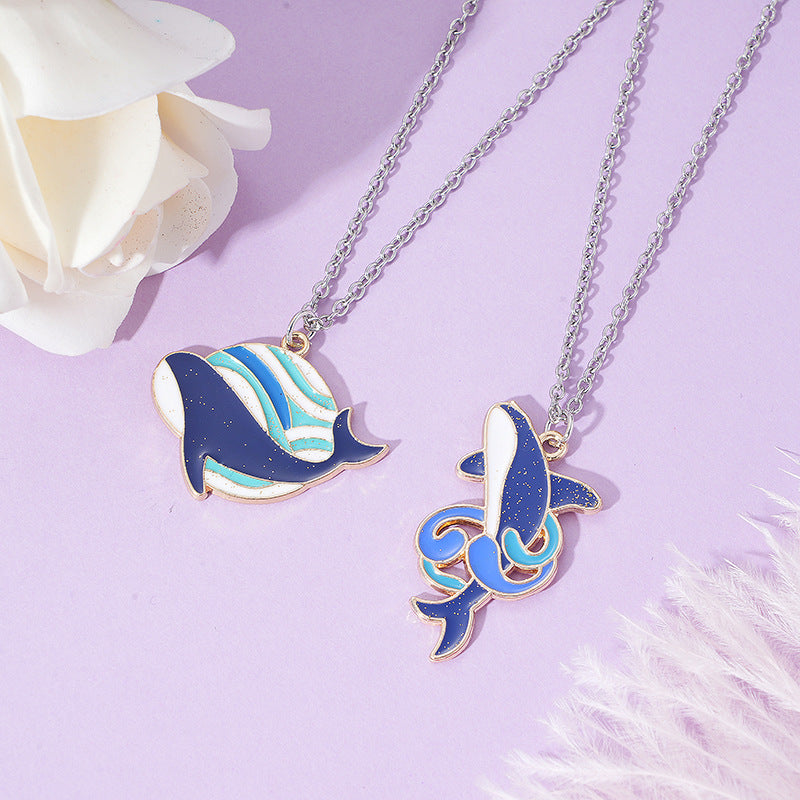 Wholesale couple girlfriends mother and daughter lighter cigarette love clavicle chain