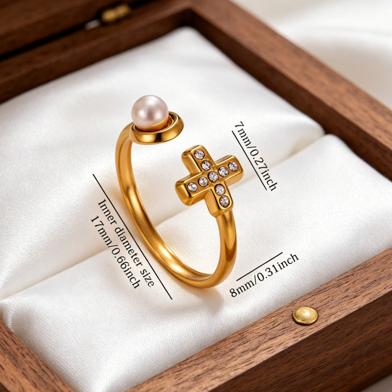Wholesale Gold Plated Stainless Steel Cross Bracelet Unisex Fashion Jewelry Accessory for Boutique Resale
