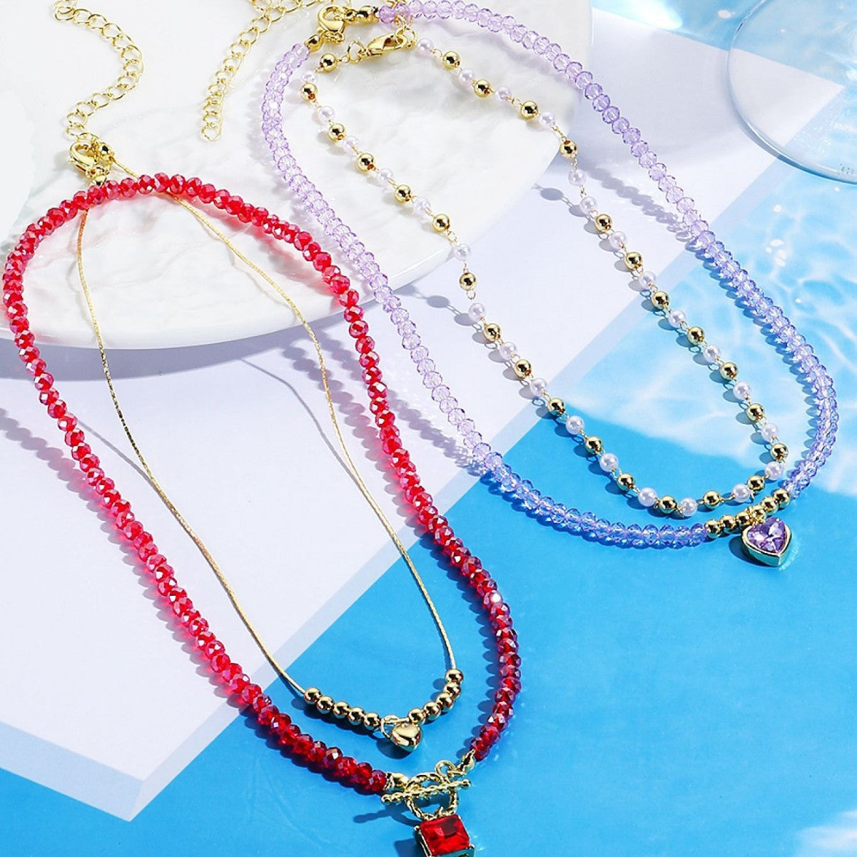 Wholesale Freshwater pearl necklace light luxury handmade beaded necklace for women