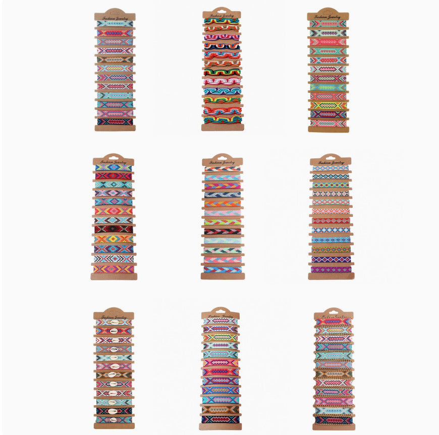 Wholesale Aztec Bohemian Friendship Bracelets Fashion Accessory Boutique Resale