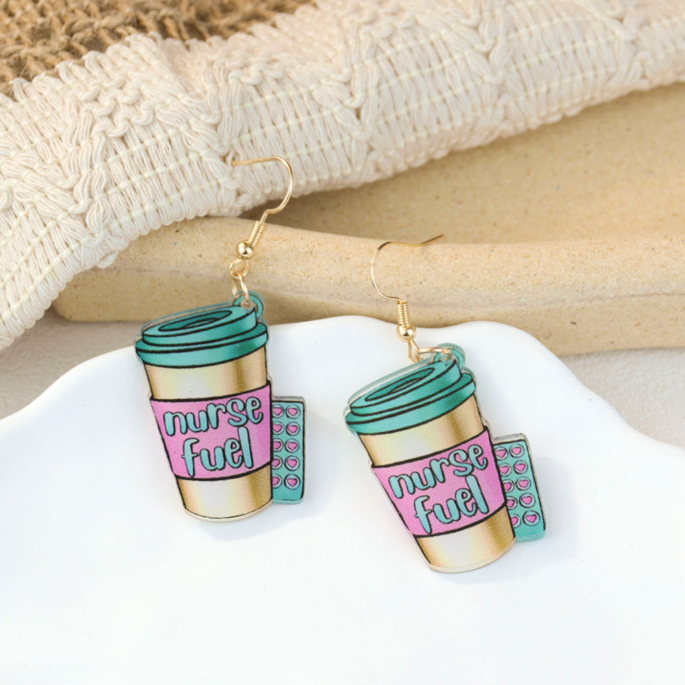 Wholesale Water Cup Acrylic Earrings