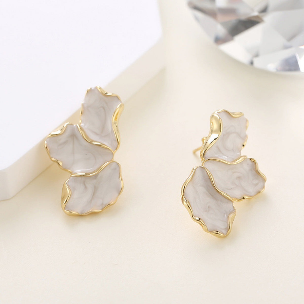 Wholesale all-match maple leaf flower earrings