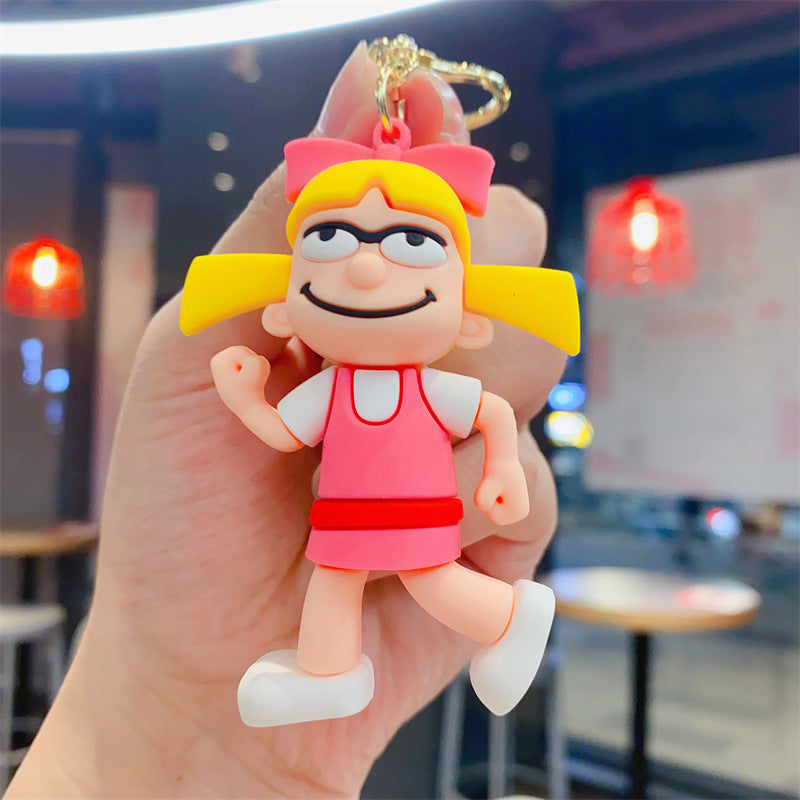 Wholesale Cute cartoon silicone keychain