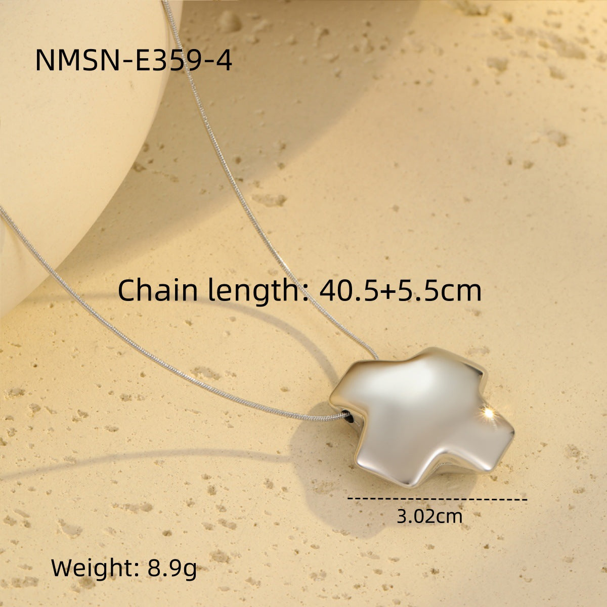 Wholesale Stainless steel simple love snake bone necklace