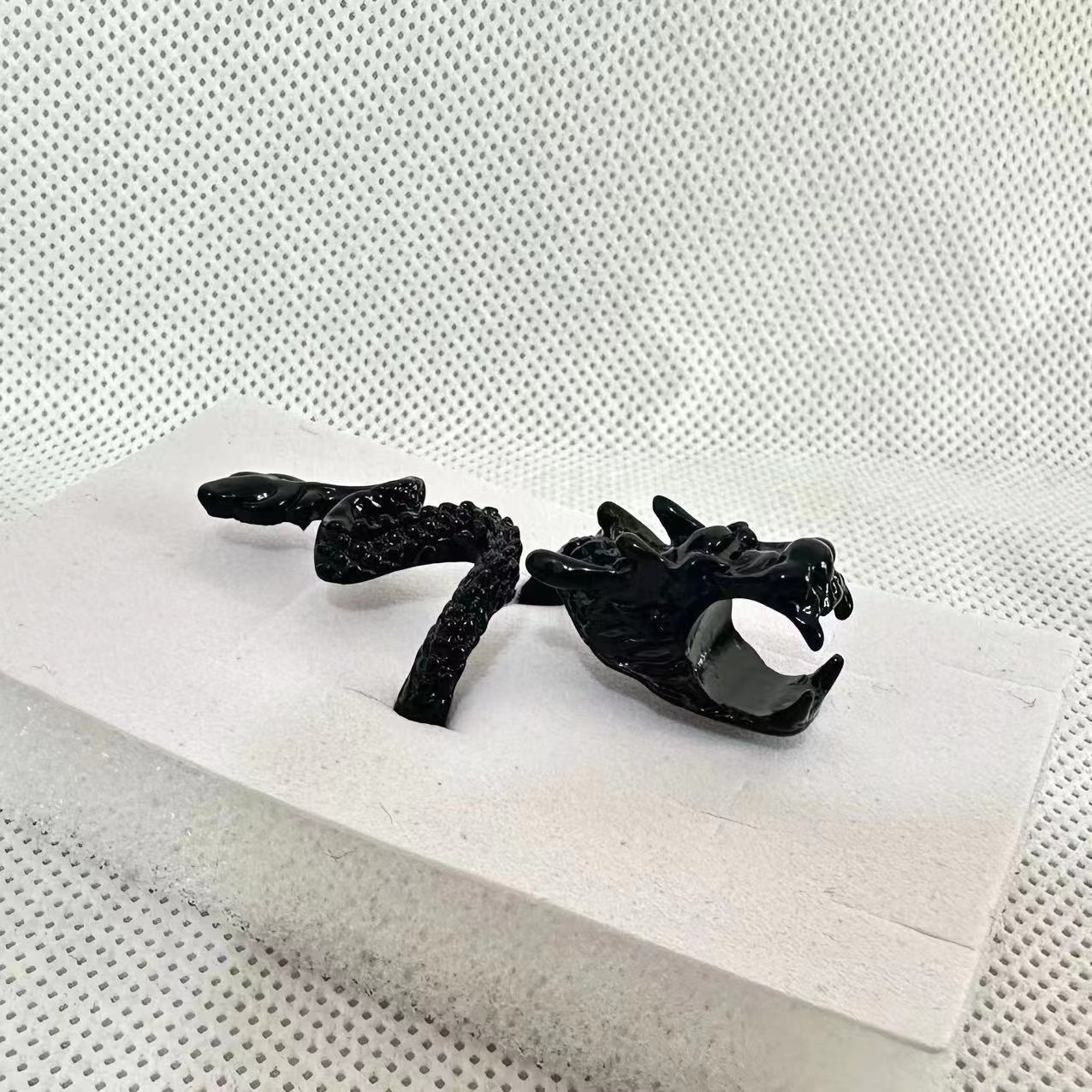 Wholesale Dragon Shape Creative Adjustable Alloy Men's Rings ACC-RS-Yudie008