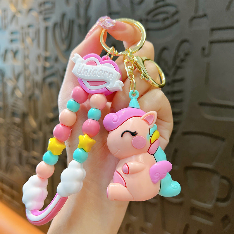 Wholesale Cartoon Cute Macaron Unicorn Keychains Keychain Wallet ACC-KC-YanG005
