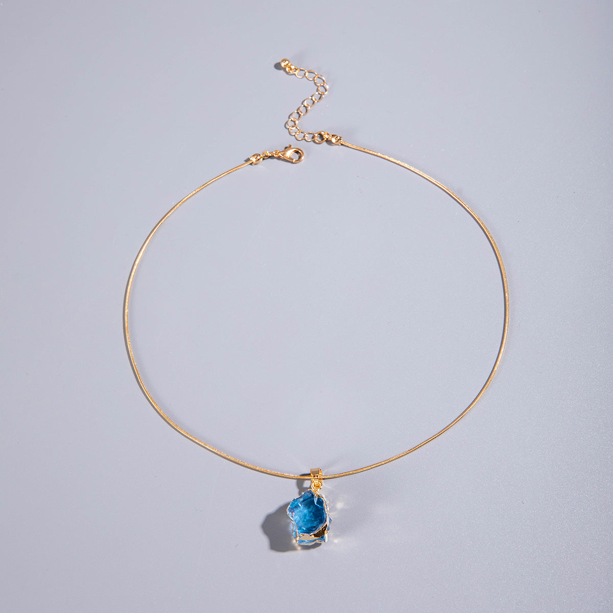Wholesale Versatile Colorful Crystal Stone Pendant Necklace