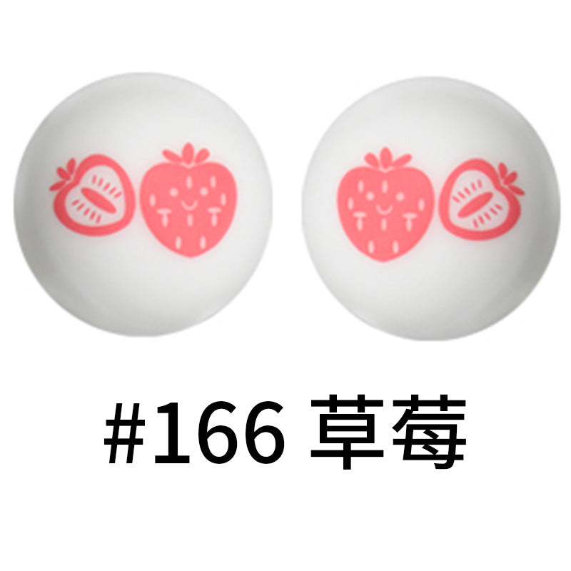 Wholesale 50pcs 15mm Western Style Leopard Skull Color Aztec Printed Silicone Balls Beads ACC-BDS-HeSheng006