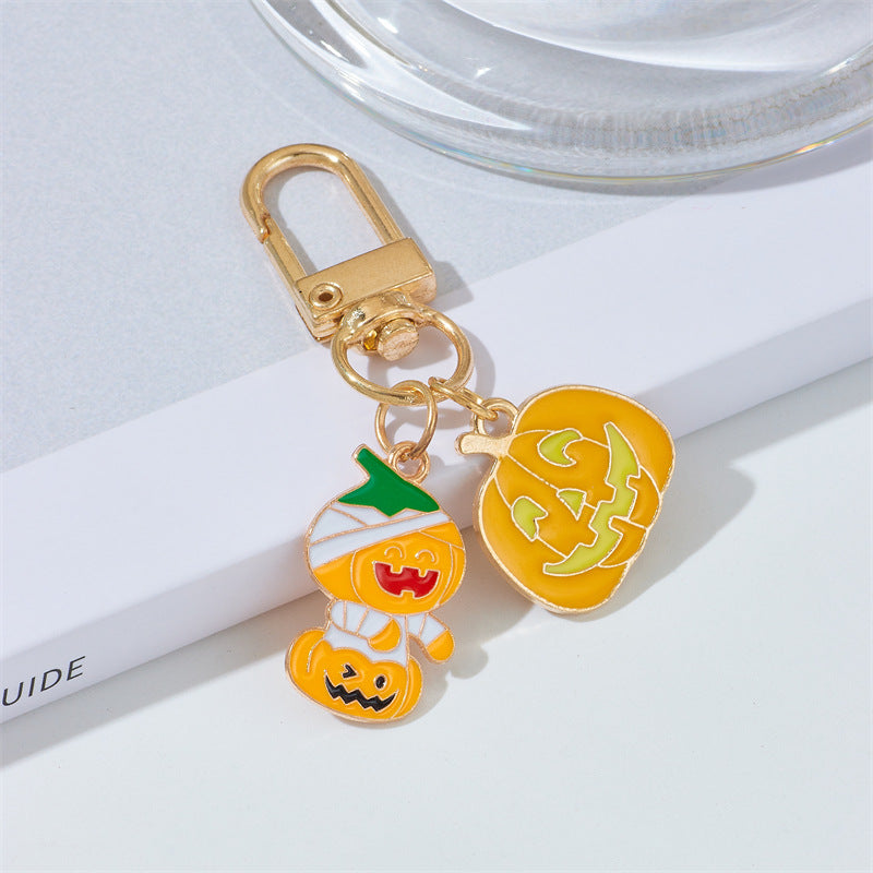 Wholesale Halloween Ghost Demon Witch Alloy Pendant Keychains ACC-KC-QingLian002