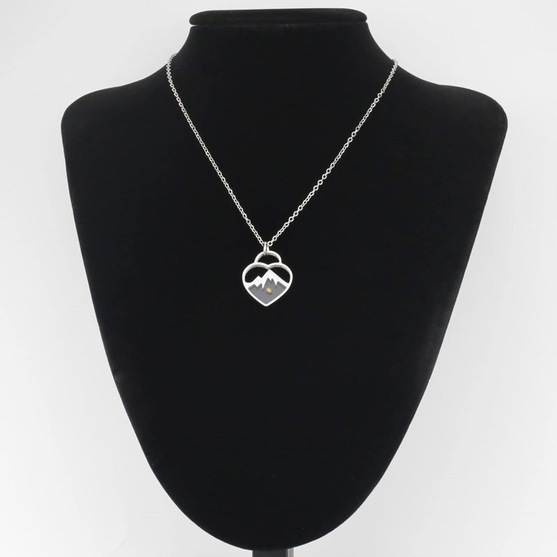 Wholesale Stainless Steel Heart Shaped Seed Necklaces ACC-NE-MS035