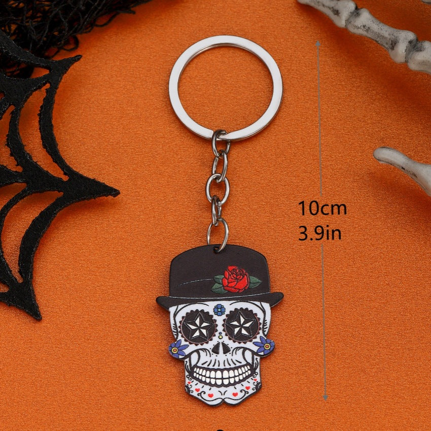 Wholesale Halloween Horror Skull Gothic Acrylic Keychains ACC-KC-RongR079