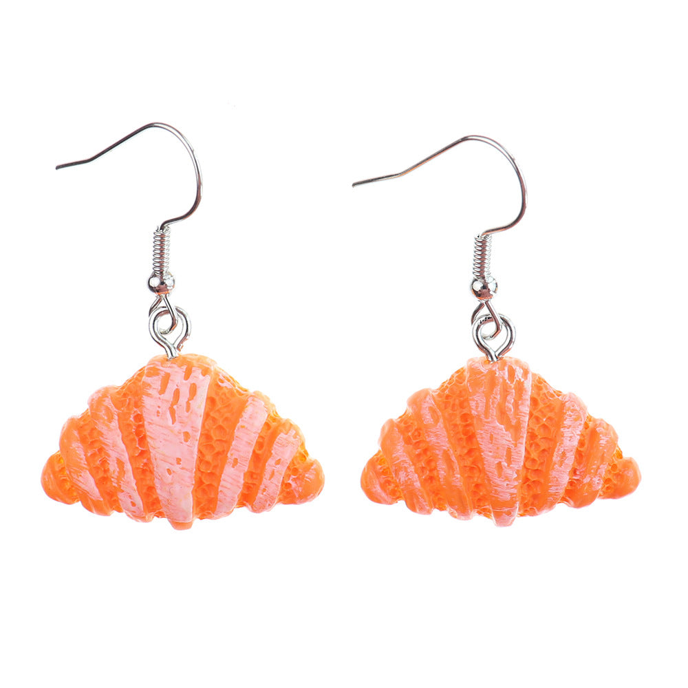 Wholesale Personalized Creative Baking Cake Earrings
