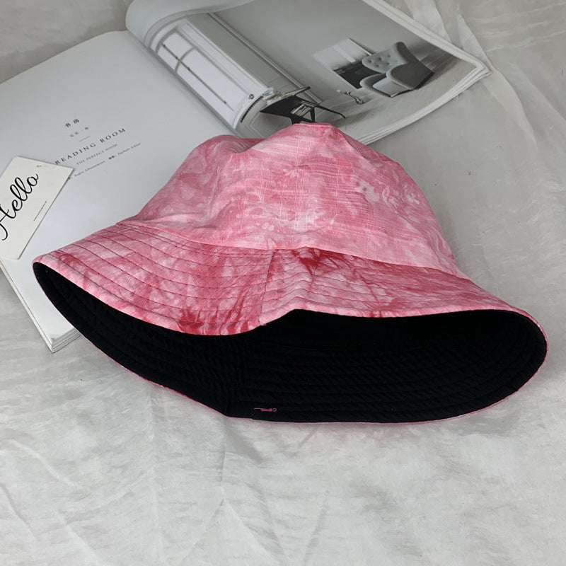 Wholesale  tie-dyed double-sided fisherman hat bucket hat