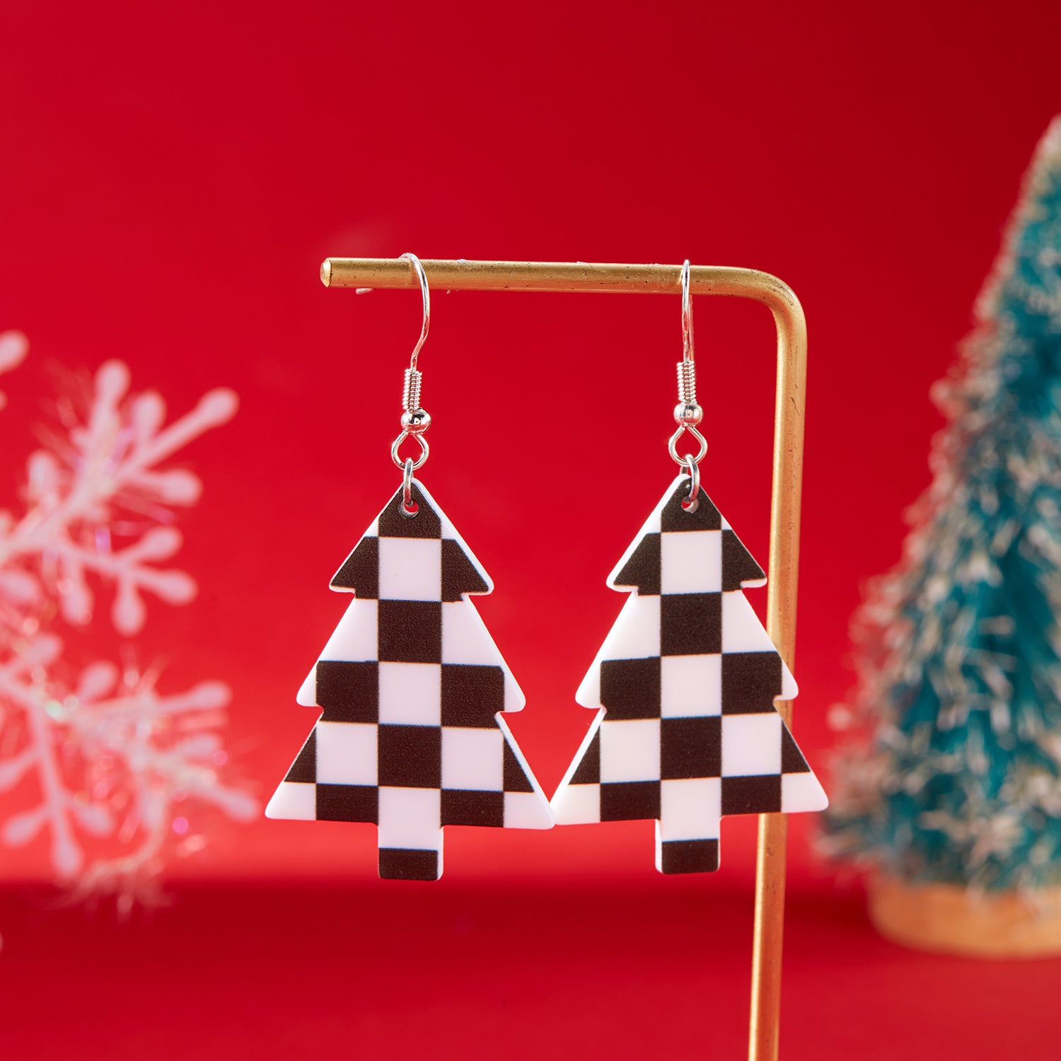 Wholesale Christmas Tree Santa Hat Christmas Tree Earrings ACC-ES-YingHao010