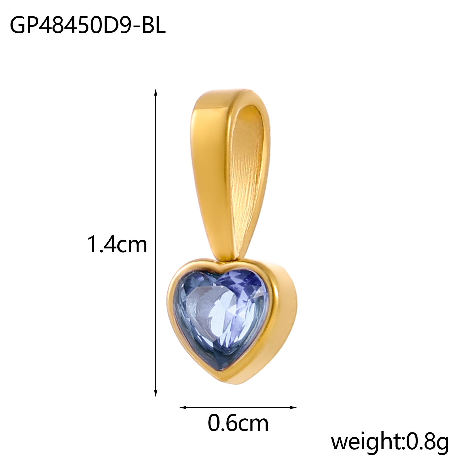 Wholesale DIY Colored Zircon Twelve Birthday Stone Pendant