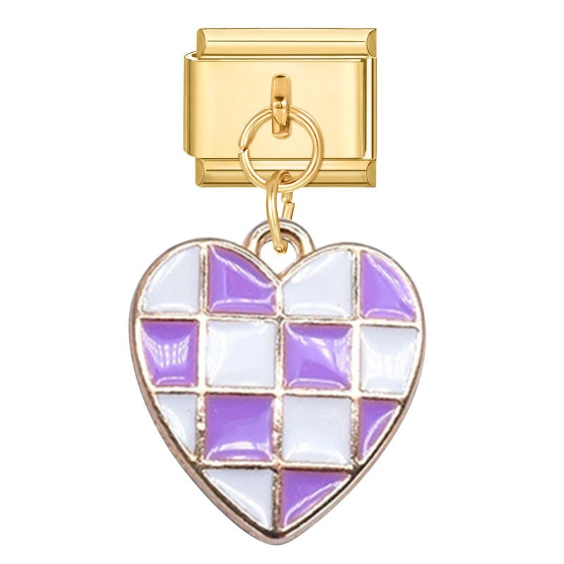 Wholesale 9mm Italian Charm Starter Bracelets DIY Pendant Single Section Creative Stainless Steel Composable Bracelet