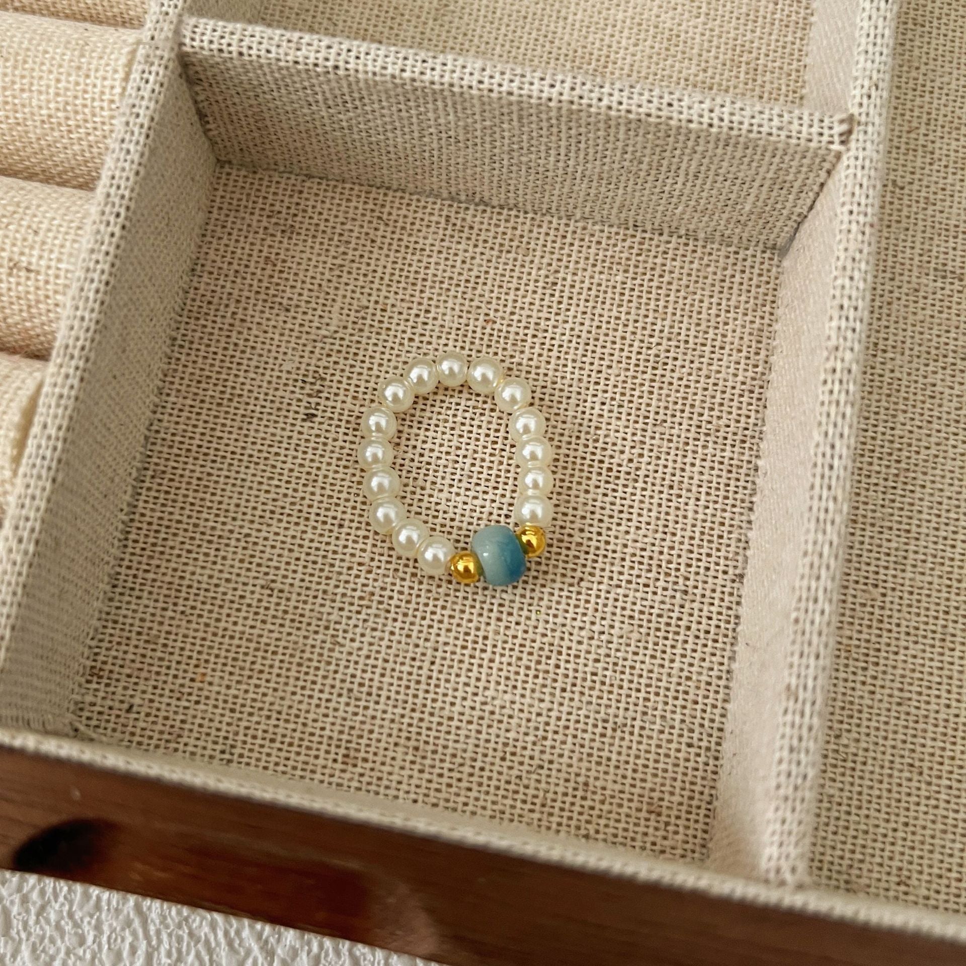 Wholesale  Personalized Beaded Index Finger Ring