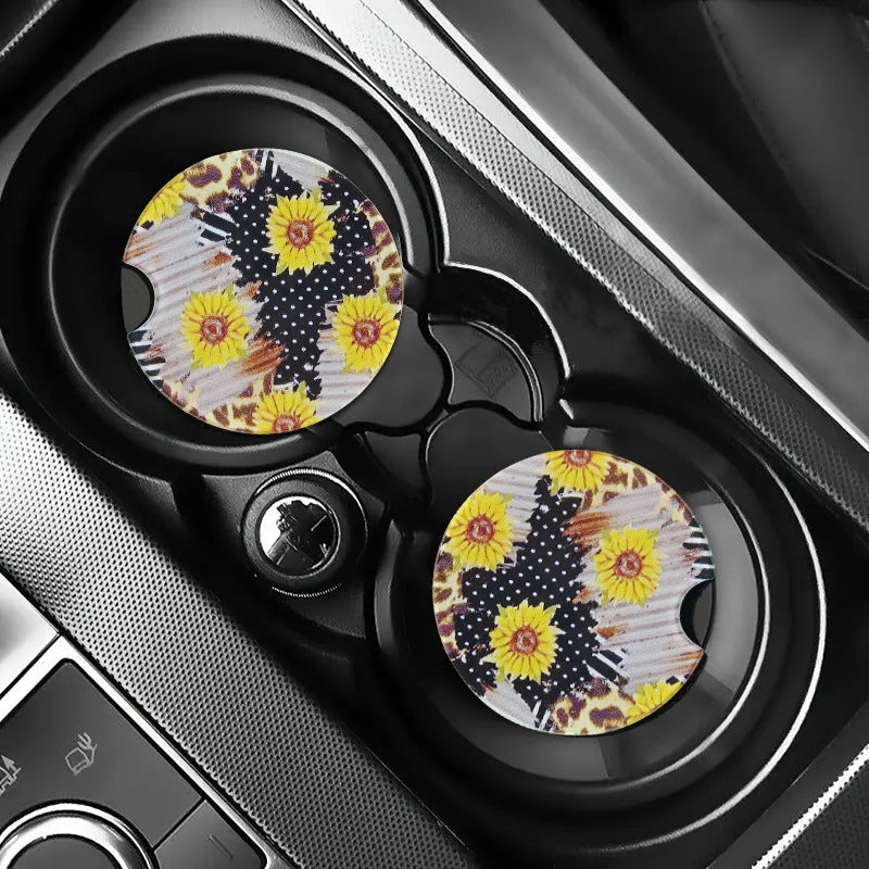 Wholesale Western Sports Style Independence Day Owl Acrylic Coasters Cup Accessories ACC-CA-YiTian001