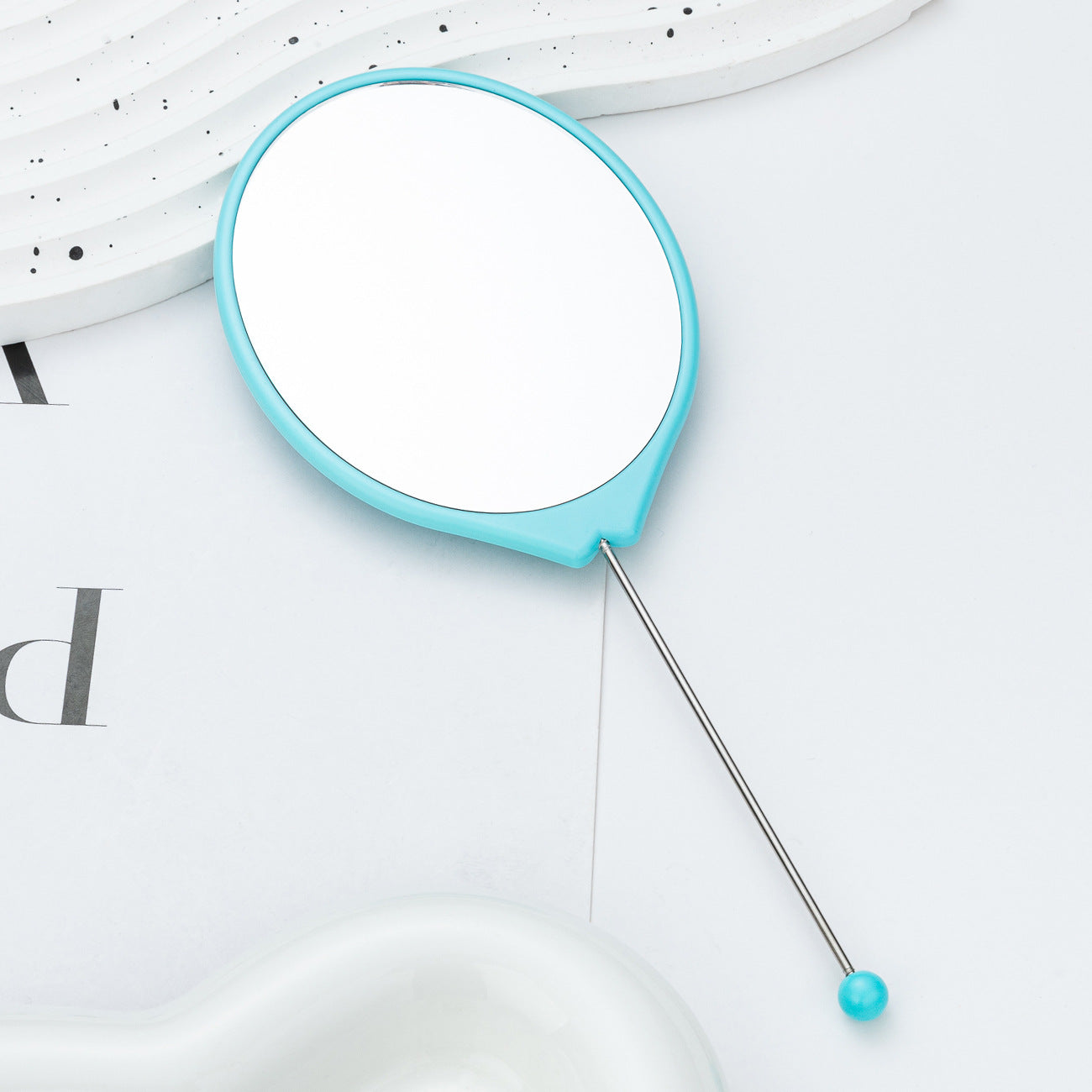 Wholesale DIY Beadable Handheld Makeup Mirror