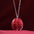 Wholesale Halloween Goth Theme New Red brain funny necklace