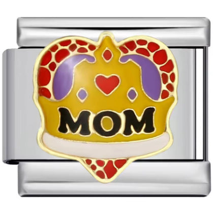 Wholesale Italian Charm Bracelet 9mm DIY Splicing Cute English Stainless Steel Composable Bracelet