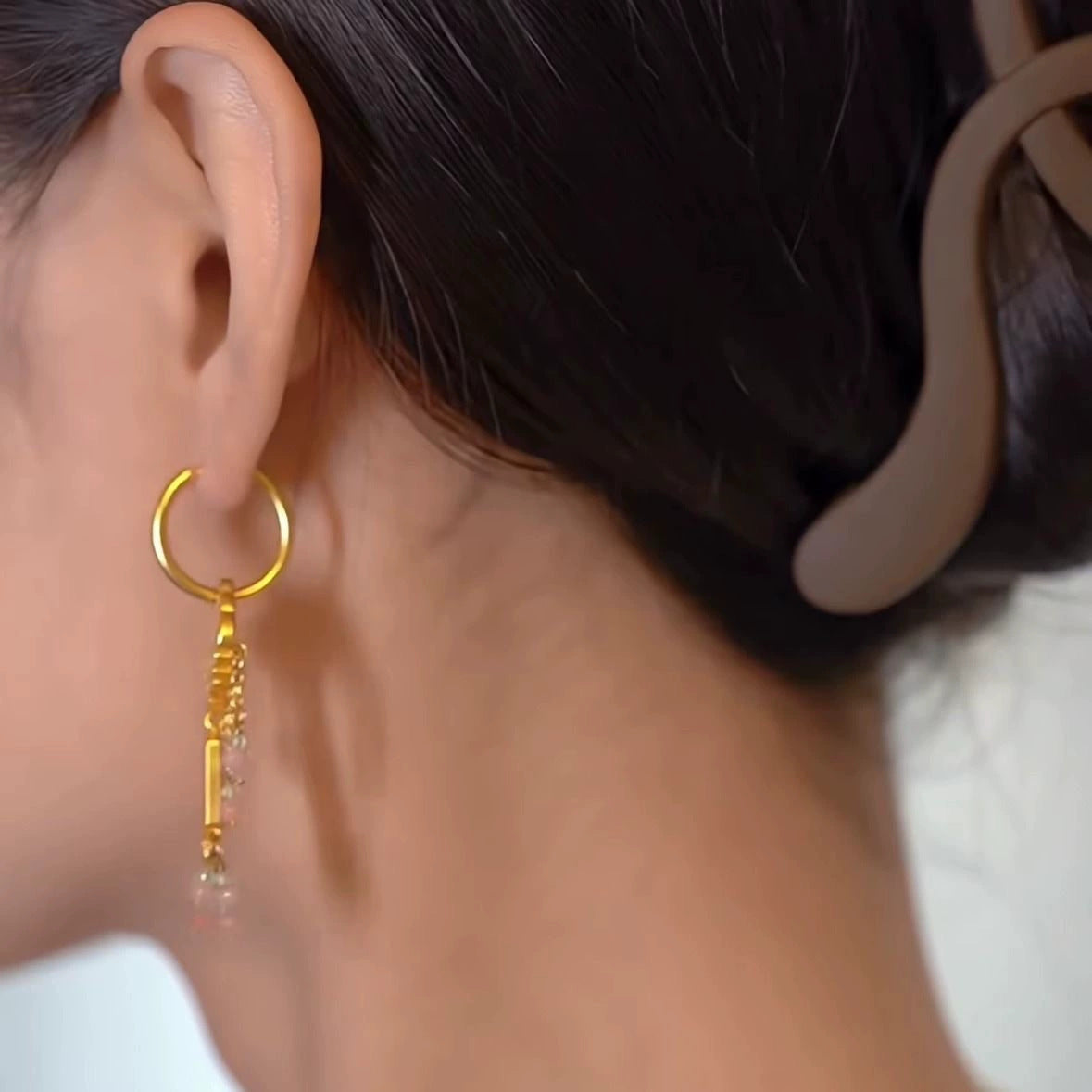 Wholesale  Retro Court Style Light Luxury Exquisite Ear Buckle Earrings