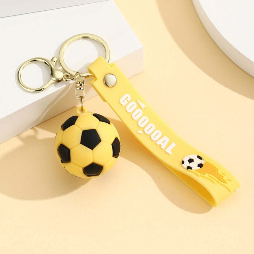 Wholesale Cartoon PVC  Football Keychain