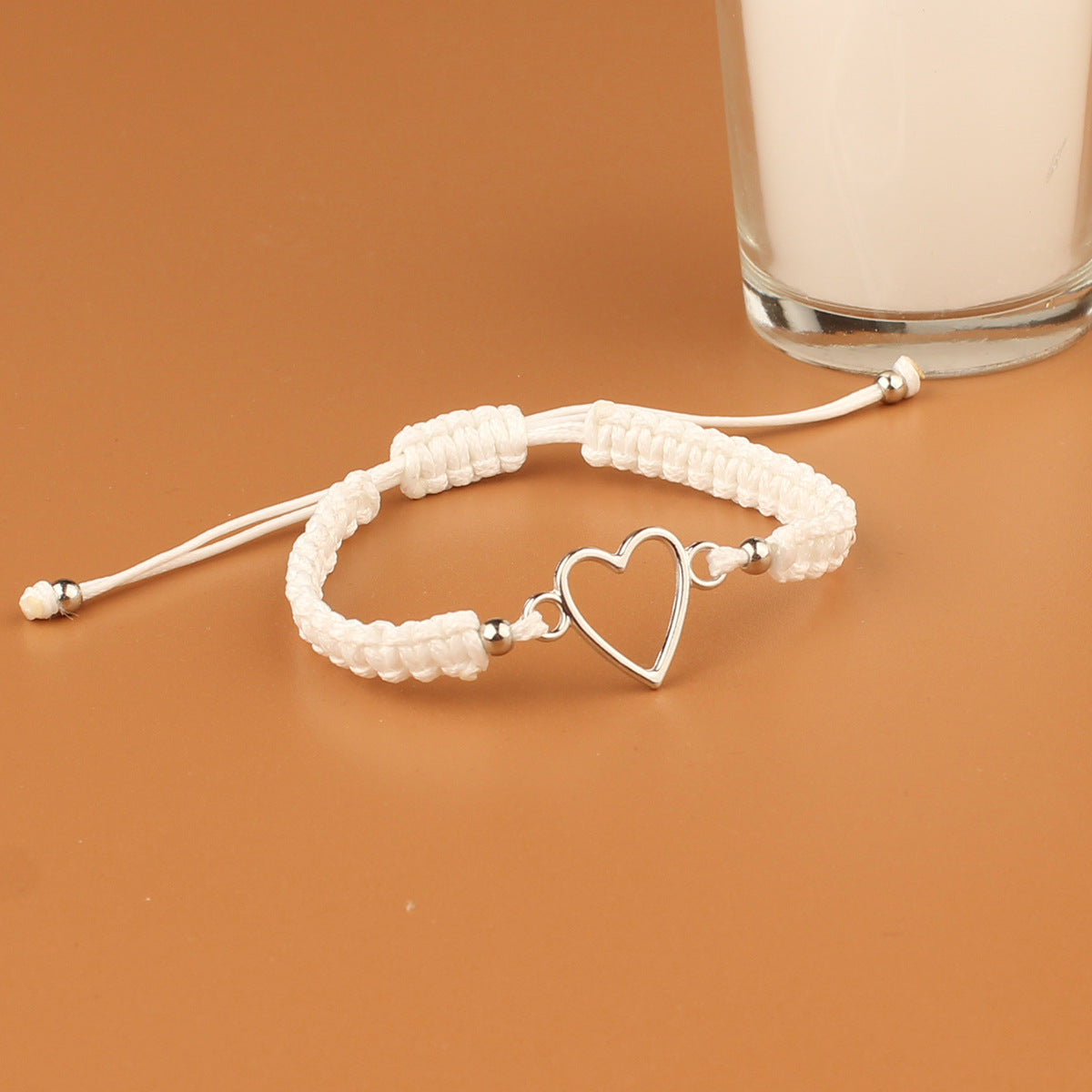 Wholesale Love Couple Valentine's Day  Star Language Black and White Hand Rope Bracelet