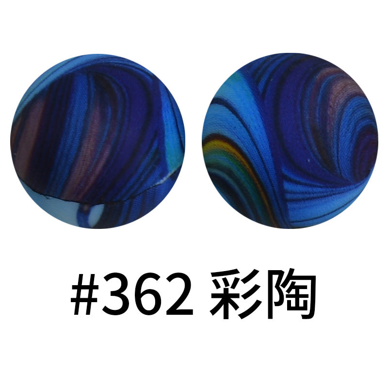 Wholesale 50pcs Western Style Leopard Skull Color Aztec Printed Silicone Balls Beads ACC-BDS-HeSheng003