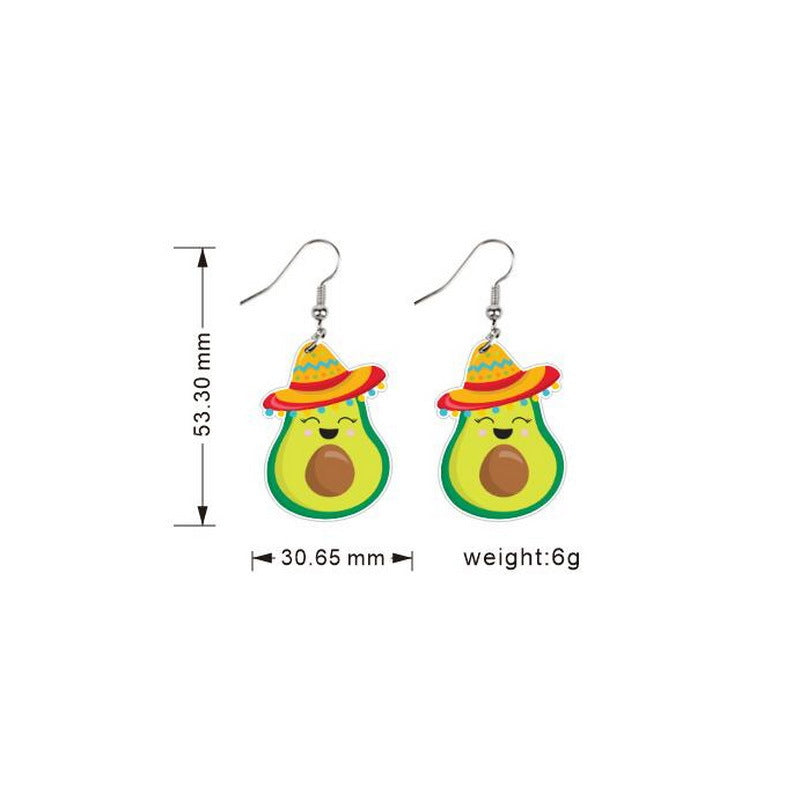 Wholesale Acrylic Cactus Earrings - Trendy Cinco de Mayo Party Jewelry Accessory for Women,  Gift &  Resale