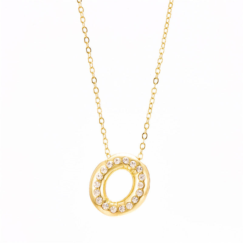 Wholesale Chubby Letter Pendant Clavicle Chain  Necklace