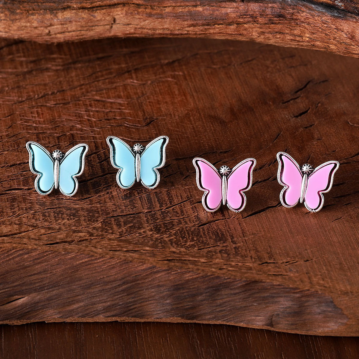 Wholesale Colorful butterfly earrings
