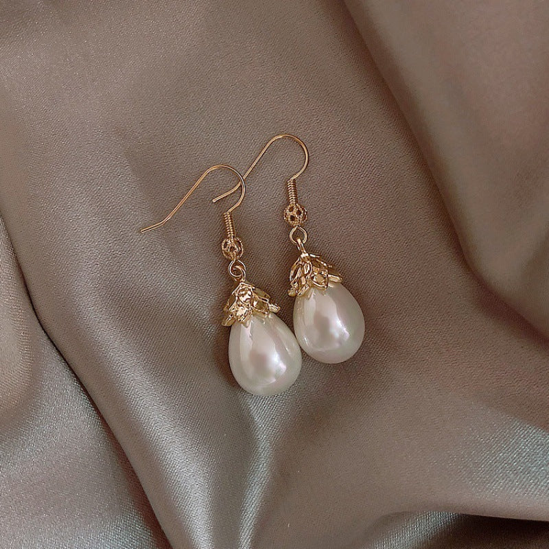 Wholesale Simple Pearl Ear Hooks