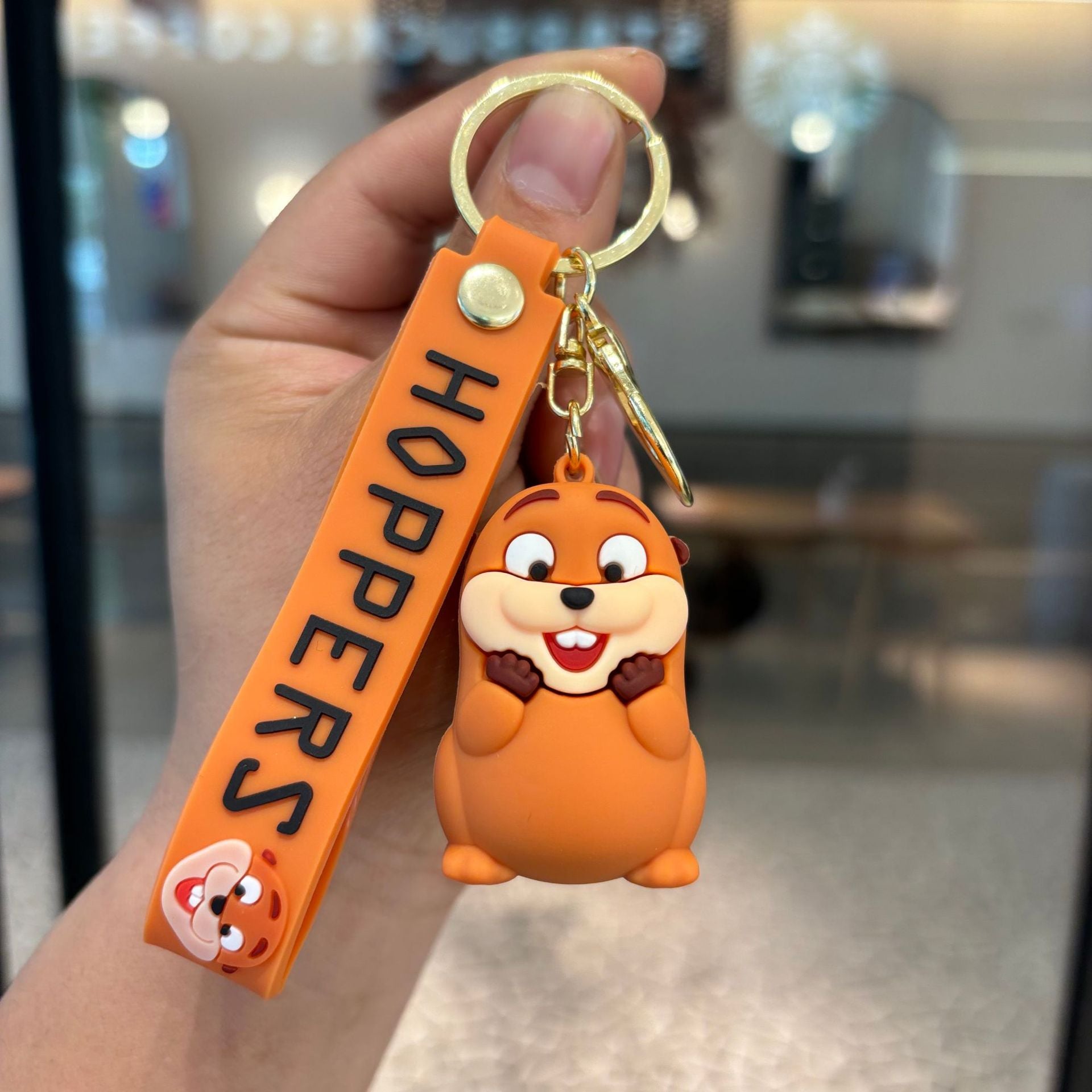 Wholesale Funny Beaver Transformation Keychain PVC Car Key Accessory Bag Charm Gift