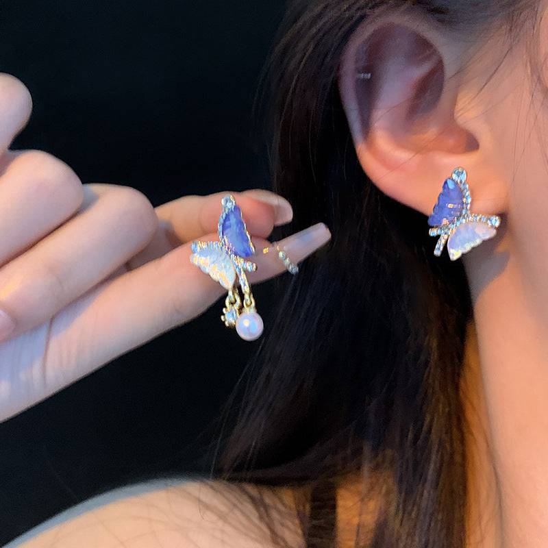 Wholesale 925 Silver Needle Pearl Earrings Bow Knot Stud Earrings Retro Vintage Earrings ACC-ES-SenWai002