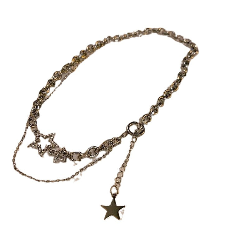 Wholesale  Star double-layer necklace
