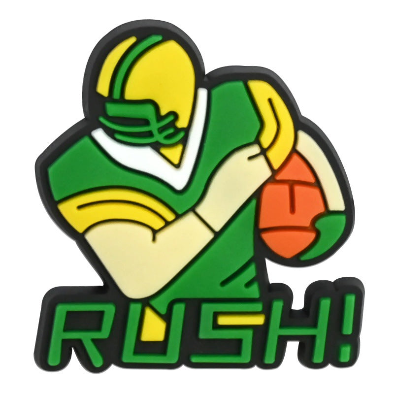 Wholesale Random 100pcs floral clogs PVC Soft Rubber Shoe Buckle Decoration