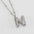 Wholesale  bubble letter necklace 18K stainless steel English letter pendant jewelry